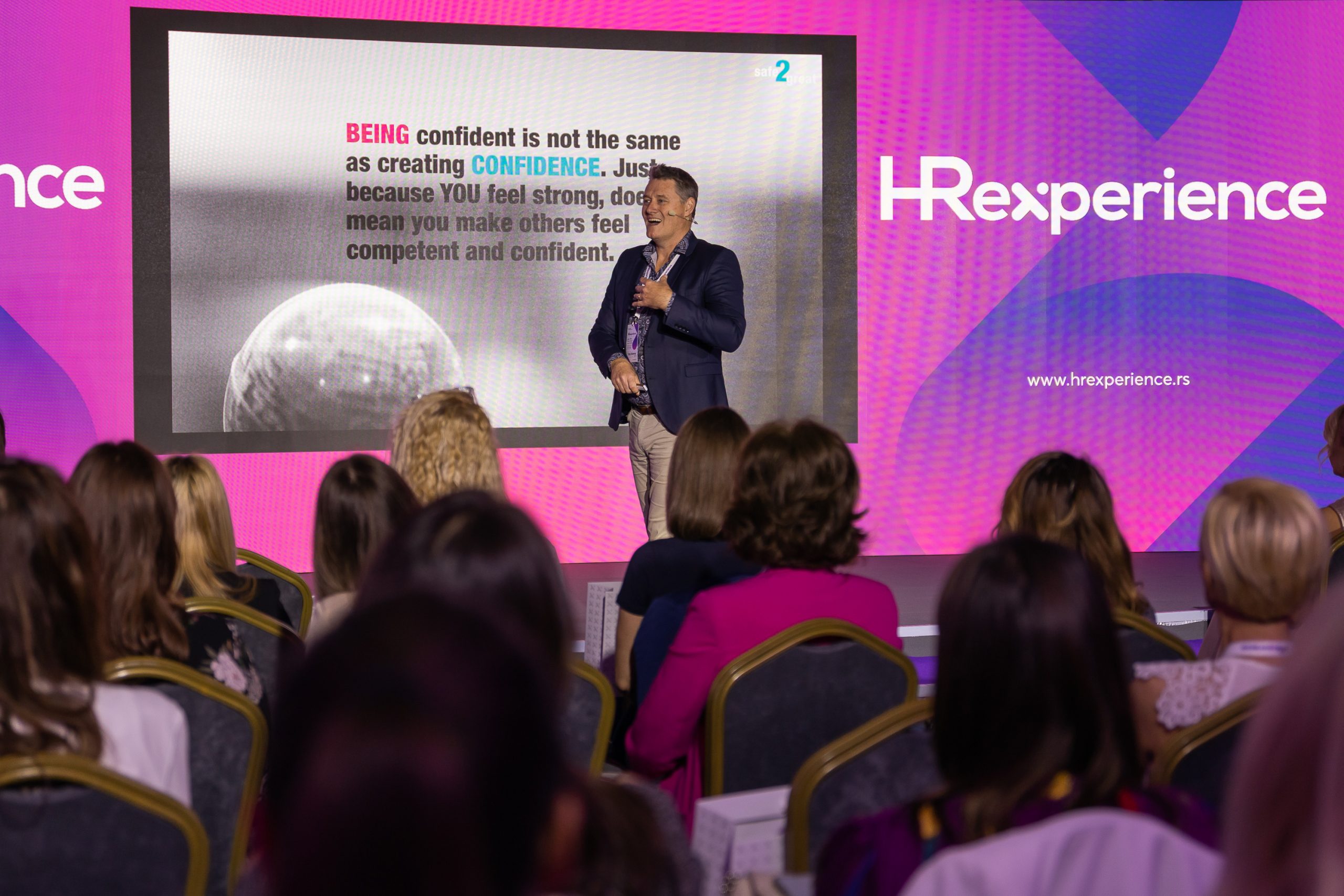 Skip Bowman on stage, HRexperience